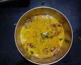 A picture of step 5 of Tikki chaat from left over lunch.