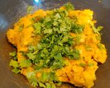 A picture of step 3 of Bharwa Capsicum(Stuffed Bell Peppers).