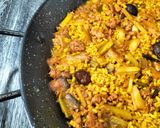 Foto del paso 9 de la receta: Arroz con pelota de cocido, ajos tiernos y setas