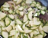 A picture of step 2 of Egg White Frittata with Onions and Zucchini.