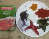 A picture of step 3 of Sambhar recipe.