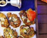 A picture of step 5 of চিকেন francaise with Mozzerella চীজ.