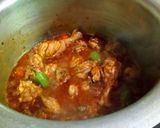 A picture of step 8 of Chicken mtr pulao.
