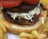 A picture of step 3 of Shami kabab burger.