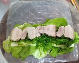Hình bước làm 3 của món Cuốn keto rau thịt