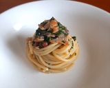 A picture of step 6 of Spaghetti with Smoked Herring Marinated in Lemon 🍋.