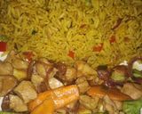 A picture of step 5 of Honey garlic chicken stir fry:.