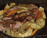 Foto del paso 4 de la receta: Asado de cerdo al horno con puré de batatas