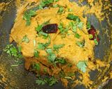 A picture of step 4 of Jau or Bajri Flour Khichu.