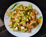 A picture of step 4 of Guava cucumber salad.