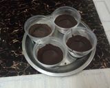 A picture of step 6 of Mango mousse with choco cup.