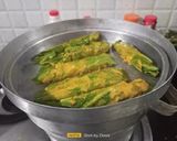 A picture of step 7 of Fiber Rich Palak Patra (Spinach leaves Patra).