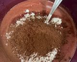 A picture of step 5 of Beetroot brownies.