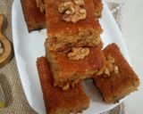 صورة لخطوة 4 من وصفة بسبوسة بالقشطة 🍯🍯