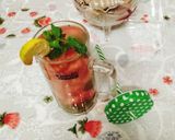 A picture of step 1 of Watermelon 🍉 🍉🍉🍻🍻 mojito.