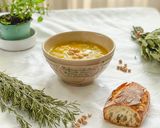 Une image de l'étape 8 de Soupe aux pois-chiches, chou cœur de bœuf, et velouté de légumes.