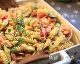 食蔬鮭魚沙拉義大利麵的食譜步驟7照片
