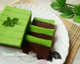 Foto langkah ke 5 dari resep Brownies Pandan Kukus (ala Aman*a) #PR_BrowniesDCC.