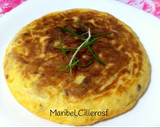 Foto del paso 6 de la receta: Tortilla de patatas, rellena de jamón cocido y queso