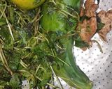 A picture of step 1 of Mints and cucumber lemonade.