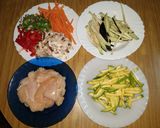Foto del paso 3 de la receta: Fajitas de pollo y verduras con salsa Jalisco