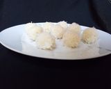 A picture of step 3 of Coconut laddo.