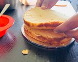 A picture of step 21 of Puran Cake or Puran Poli Cake.