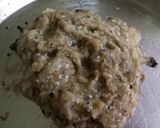 A picture of step 5 of Baingan bharta (smoked eggplant with spices).
