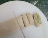 A picture of step 5 of Colourful chocolate coconut gujiya.