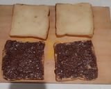 A picture of step 1 of Banana Nutella Caramelised Toast.