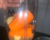 A picture of step 1 of Orange Carrot Ginger Smoothie.