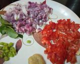 A picture of step 2 of Chana kanghou manipur style.
