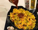 A picture of step 3 of Colorful Spiral Pasta.