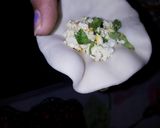 A picture of step 3 of Paneer momos.