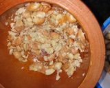 Hình bước làm 1 của món Canh bí đỏ nấu đậu phộng chay