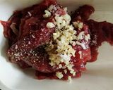 Hình bước làm 1 của món Bò cuộn măng tây
