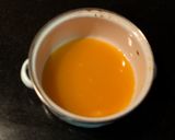 A picture of step 3 of Orange Posset.
