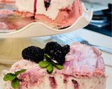صورة لخطوة 7 من وصفة تشيز كيك التوت الاسود Blackberry Cheesecake