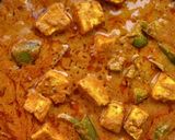 A picture of step 5 of Niramish Paneer.