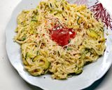 Sajtos-cukkinis spagetti🧀🌶️ 🥒 recept fázis 4 fotója