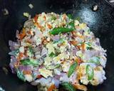 Scrambled Egg with Leftover Vegetables and Cheese recipe step 2 photo