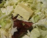 A picture of step 1 of Beer Brats and Cabbage.