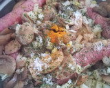Foto del paso 1 de la receta: Salchichas de pollo con champiñones