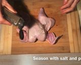 A picture of step 1 of Roasted Poussin.