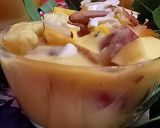 A picture of step 6 of Mango custard pudding.