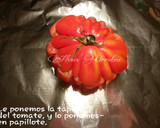 Foto del paso 11 de la receta: Tomate relleno de gambas y mozarella