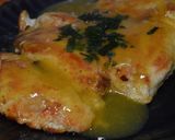 Foto del paso 9 de la receta: Pechugasa a la mostaza  en salsa de naranja