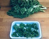 A picture of step 1 of Salt and Vinegar Kale Crisps 🌱 🥬.