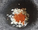 A picture of step 1 of Dahi Tikhari.