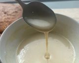 A picture of step 1 of Sweet tahini glaze for cakes.
